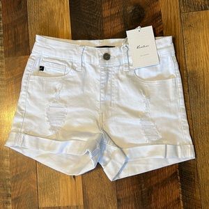 KanCan White Jean Shorts